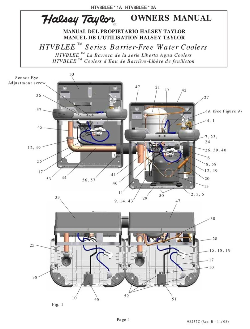 Halsey Taylor HTVBLEE Series owner's manual