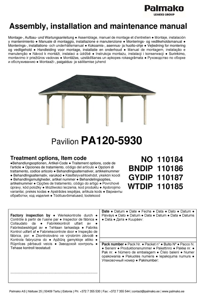 Lemeks Palmako Connect Bianca PA120-5930 Assembly, installation and maintenance manual Lemeks Palmako Connect Bianca PA120-5930 Assembly, installation and maintenance manual