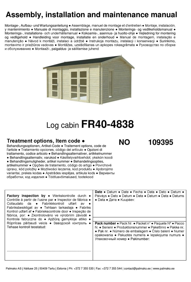 Lemeks Palmako FR40-4838 Installer manual