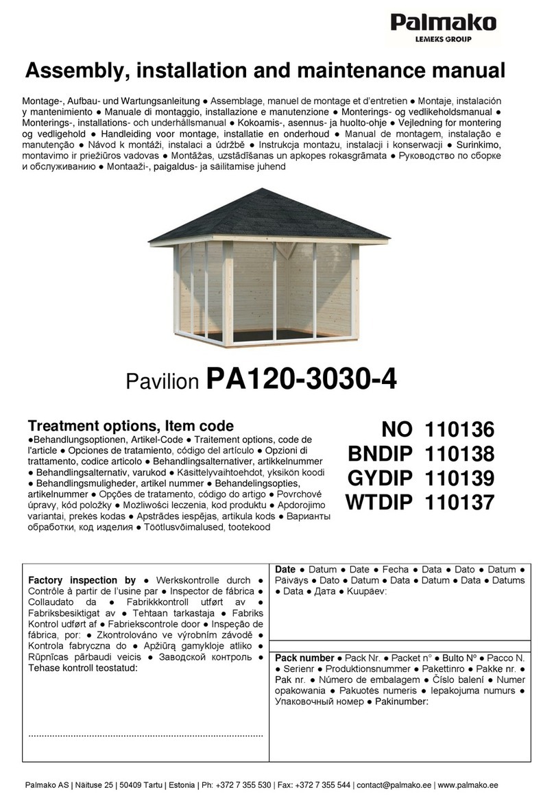 Lemeks Palnako PA120-3030-4 Assembly, installation and maintenance manual
