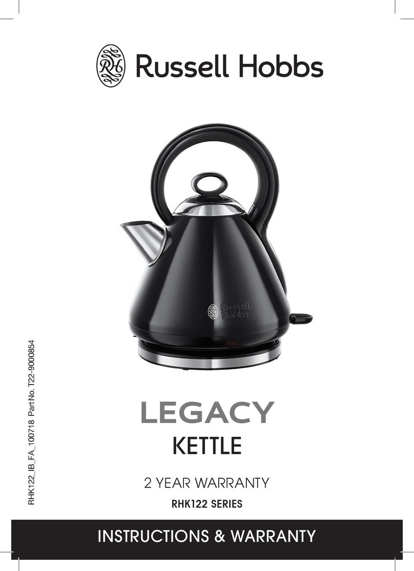 Russell Hobbs LEGACY RHK122 Series instructions