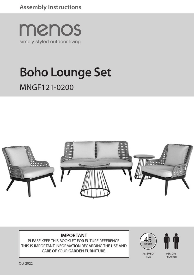 menos Boho MNGF121-0200 Assembly instructions