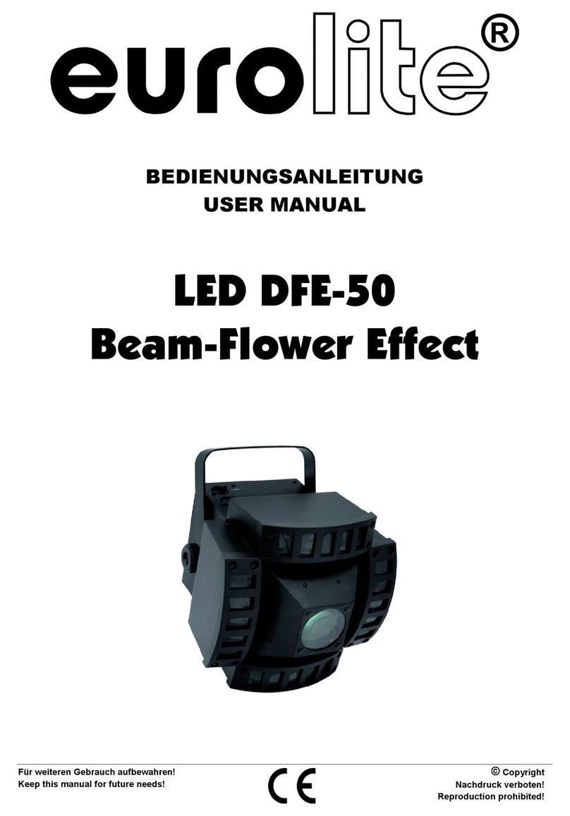EuroLite LED DFE-50 Beam-Flower Effect User manual