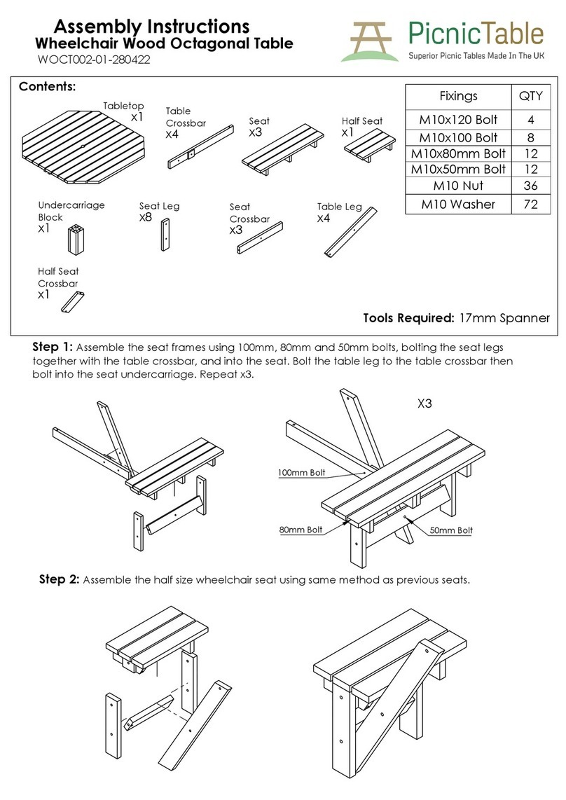 PicnicTable W002-01-280422 Assembly instructions