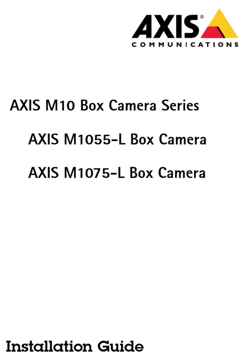 Axis M10 Series User manual Axis M10 Series User manual