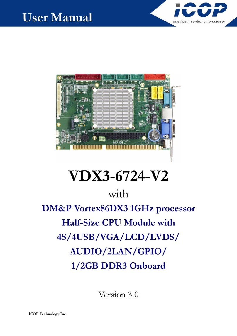 ICOP Technology VDX3-6724-V2 User manual ICOP Technology VDX3-6724-V2 User manual