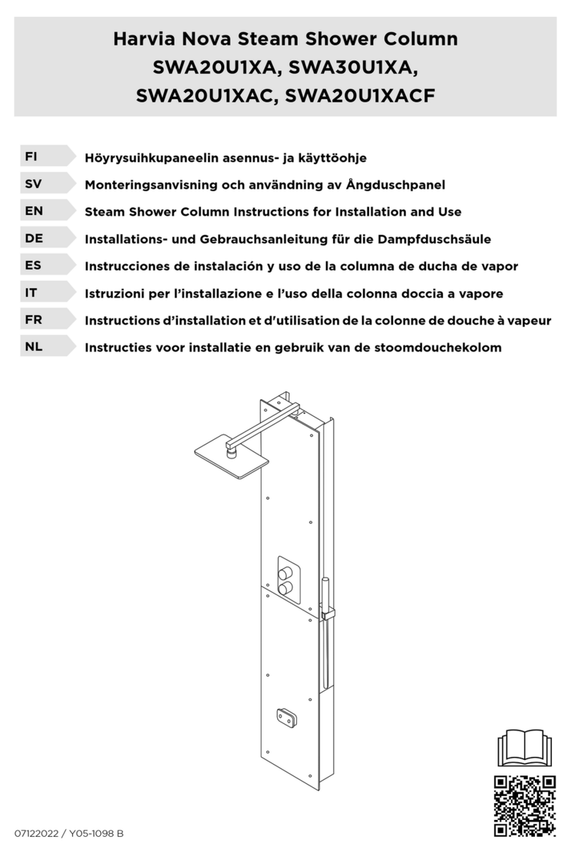 Harvia SWA20U1XACF Instructions for installation and use