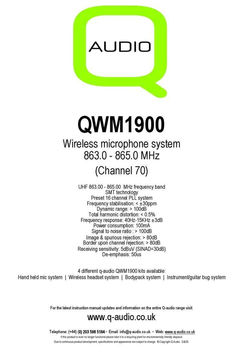 Q-Audio QWM1900 User manual