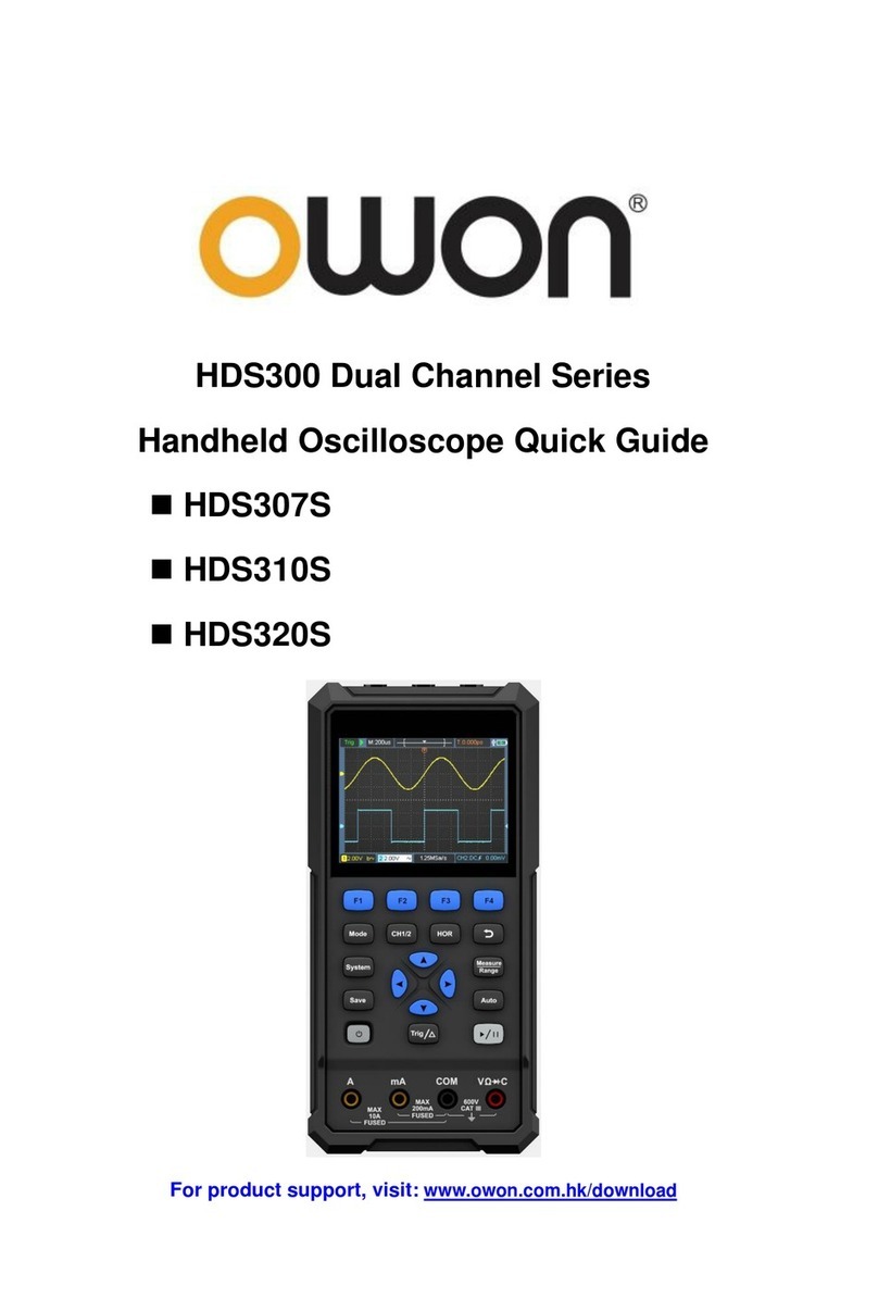 Owon HDS300 Series User manual