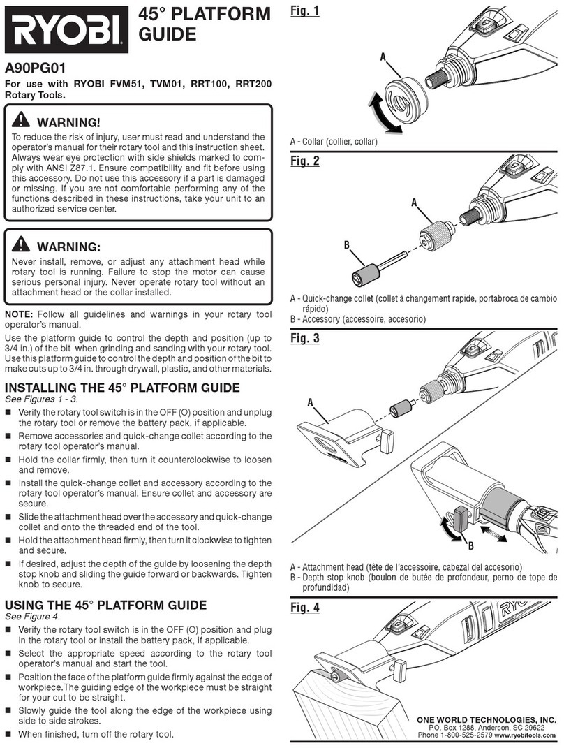 Ryobi A90PG01 Assembly Instructions