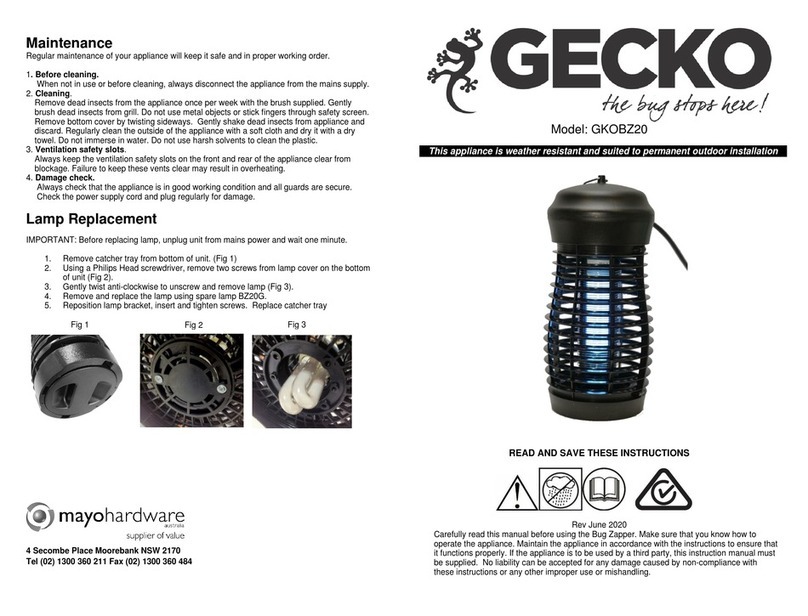 Gecko GKOBZ20 User manual