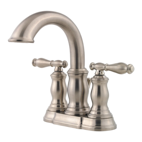 Pfister HANOVER F-043-TM Quick installation guide