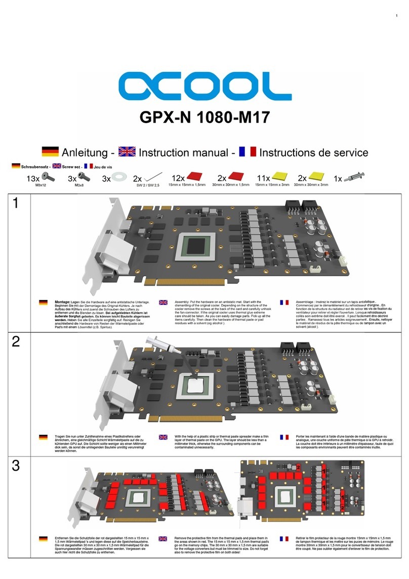 Alphacool GPX-N 1080-M17 User manual