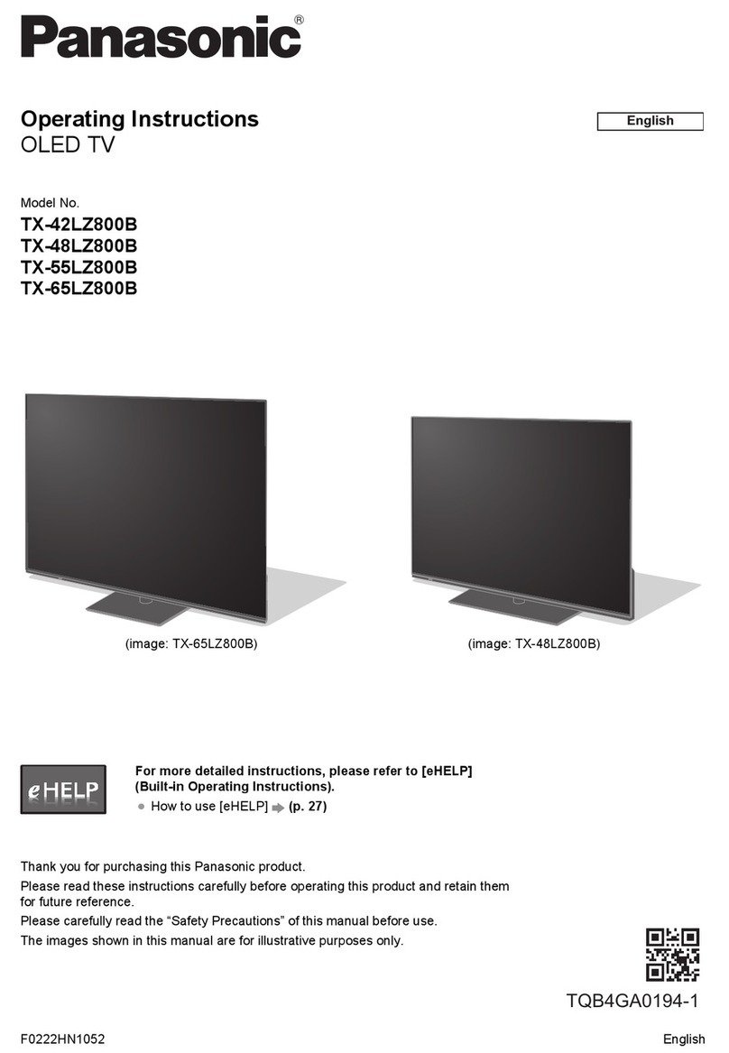 Panasonic TX-42LZ800B operating instructions