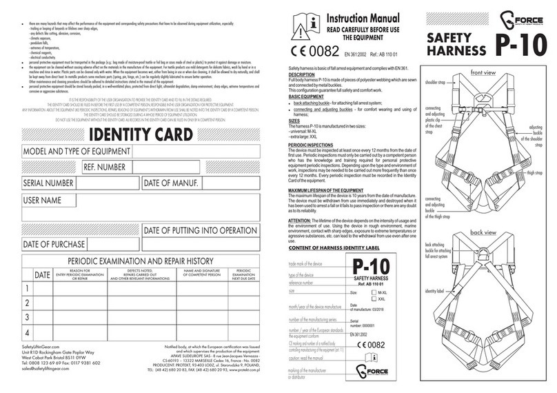 Force P-10 instruction manual