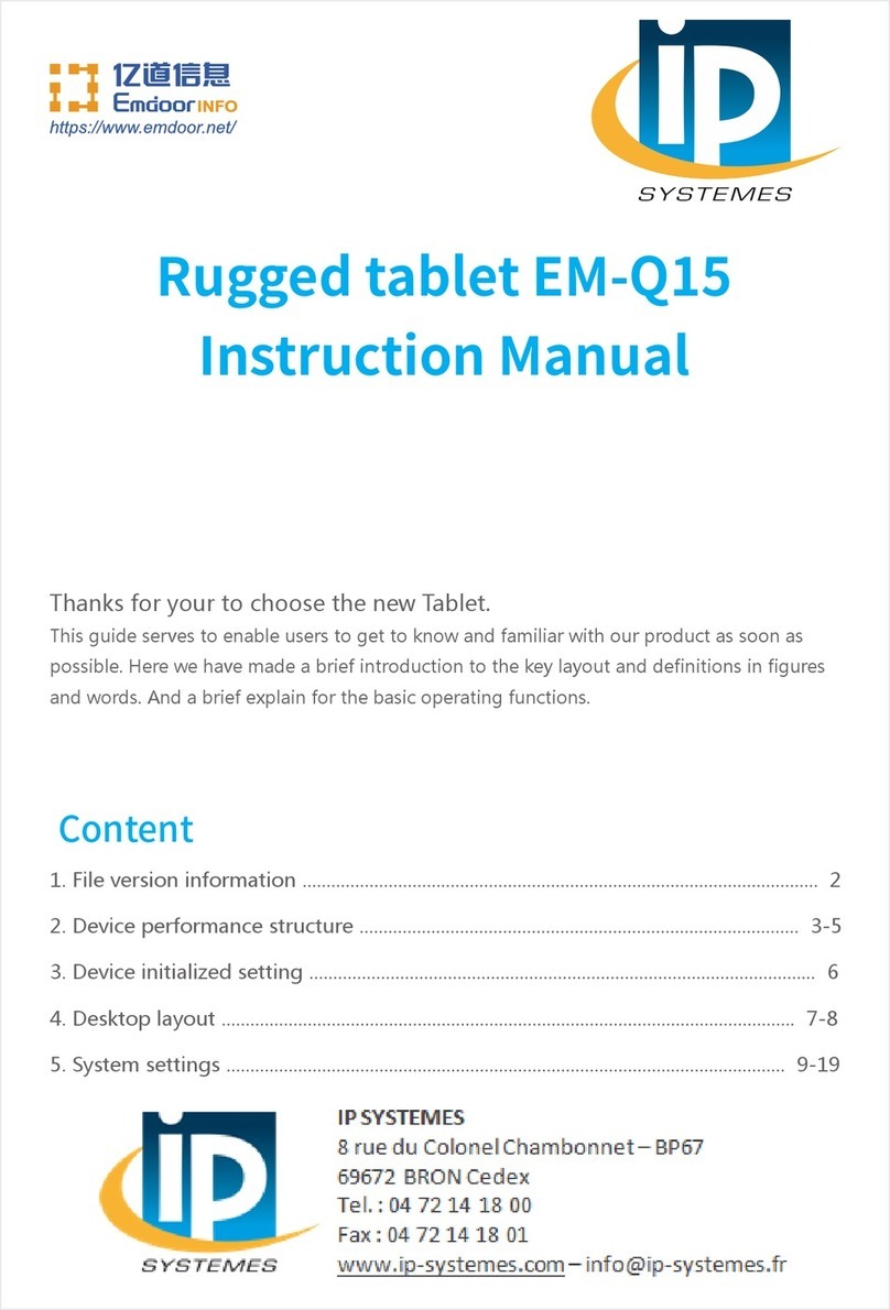 Emdoor IP SYSTEMS Rugged EM-Q15 User manual