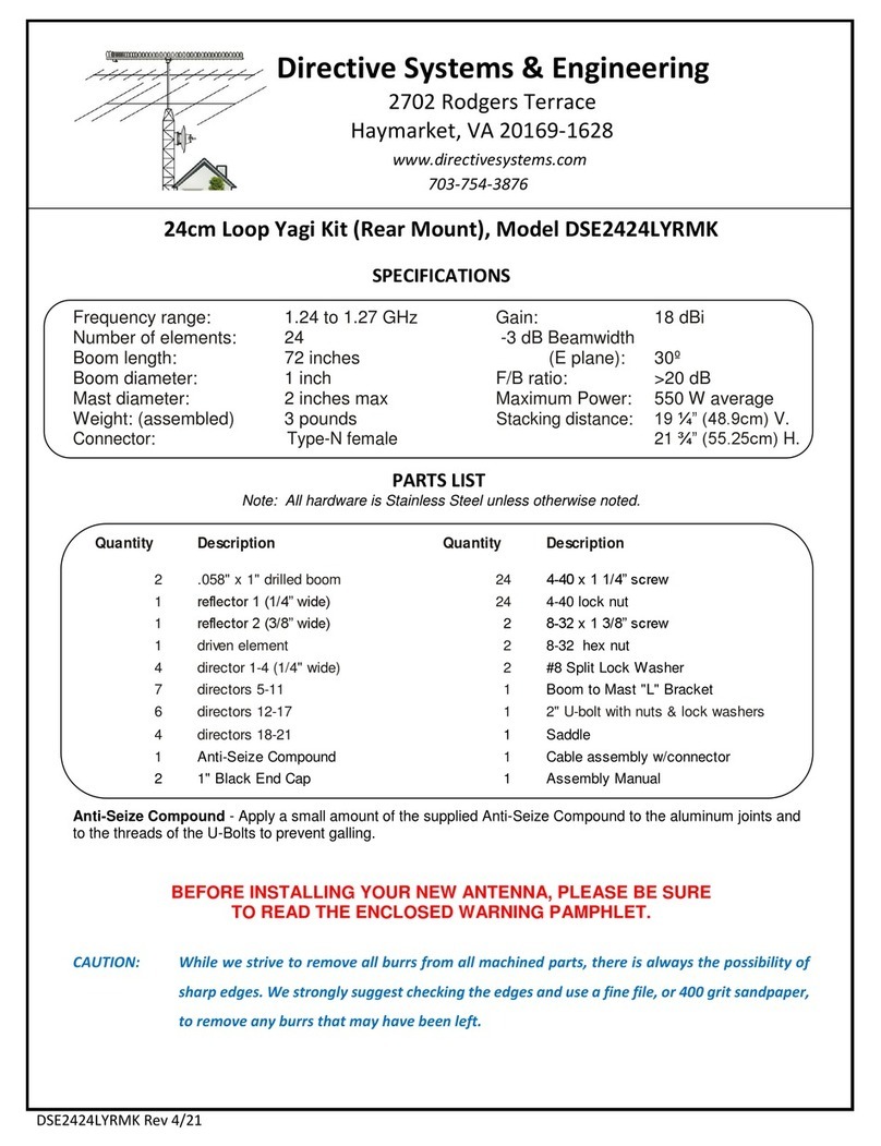 Directive Systems & Engineering DSE2424LYRMK User manual Directive Systems & Engineering DSE2424LYRMK User manual