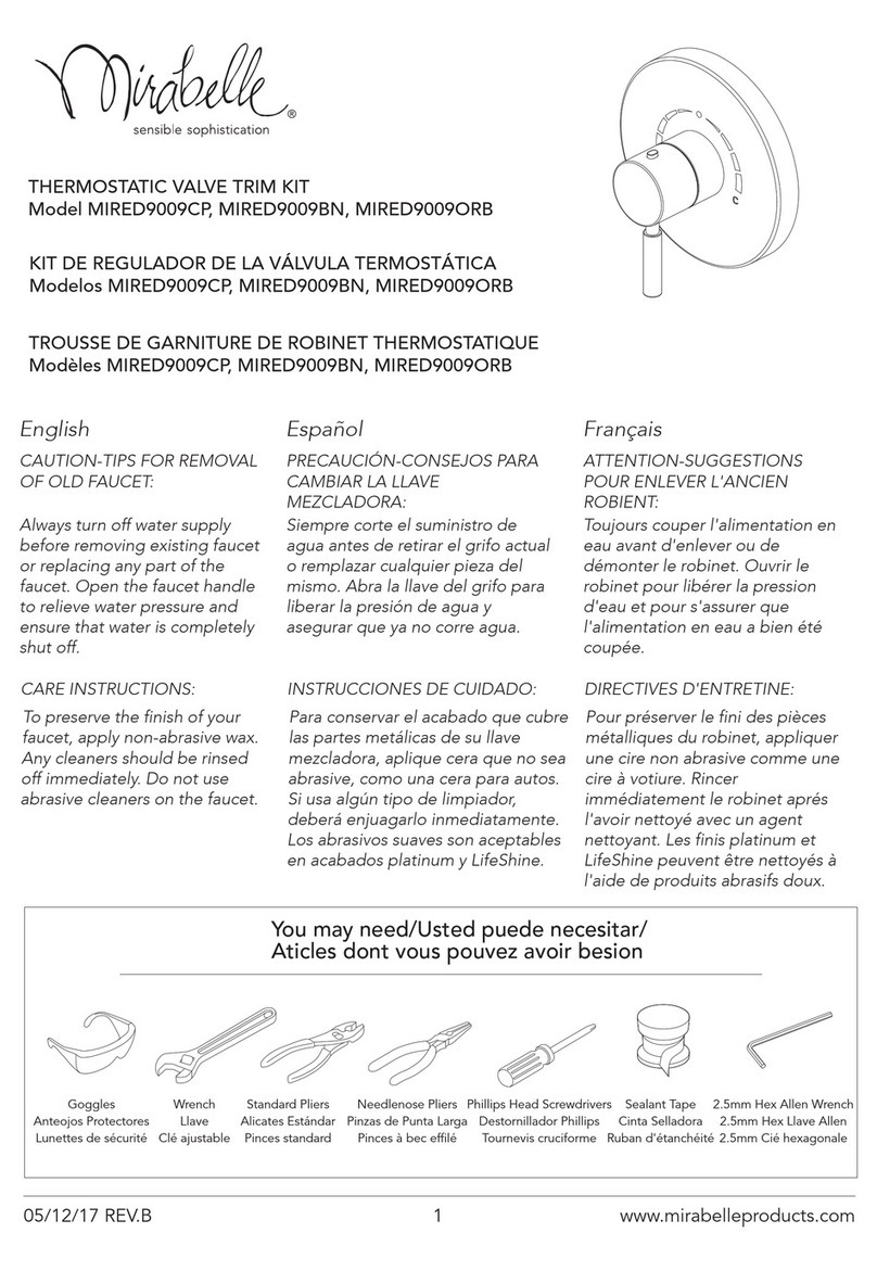 Mirabelle MIRED9009BN User manual
