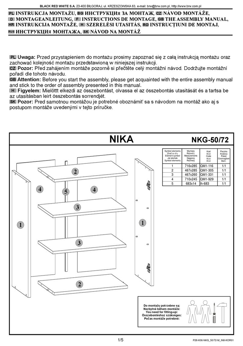 BLACK RED WHITE NIKA NKG-50/72 Assembly manual