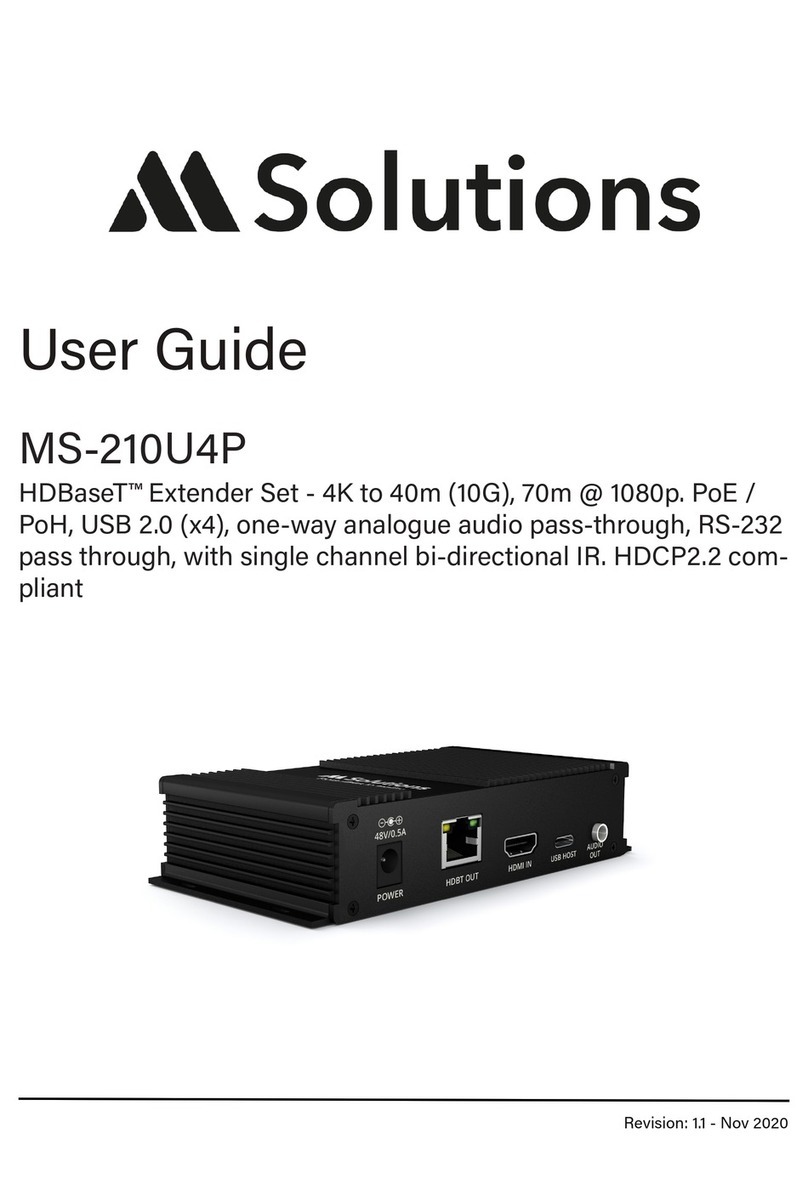 M Solutions MS-210U4P User manual