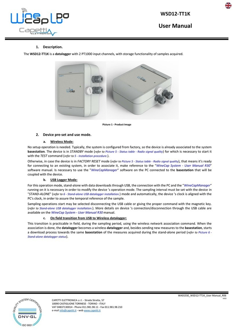 Capetti Elettronica WineCap WSD12-TT1K user manual