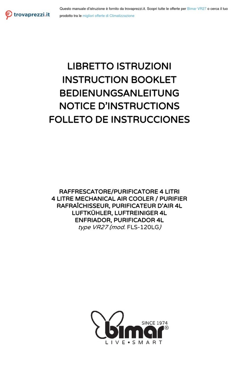 Bimar VR27 Instruction booklet