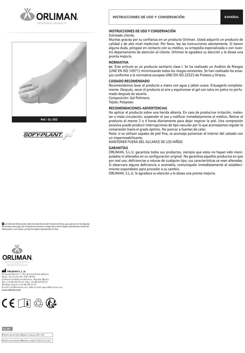 Orliman GL-202 Use and maintenance instructions