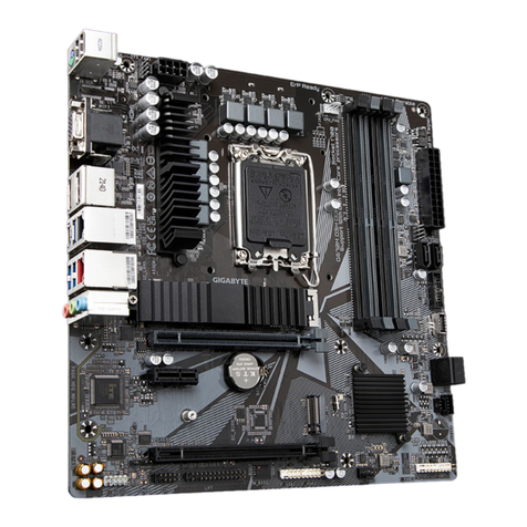 Gigabyte Q670M D3H DDR4 User manual