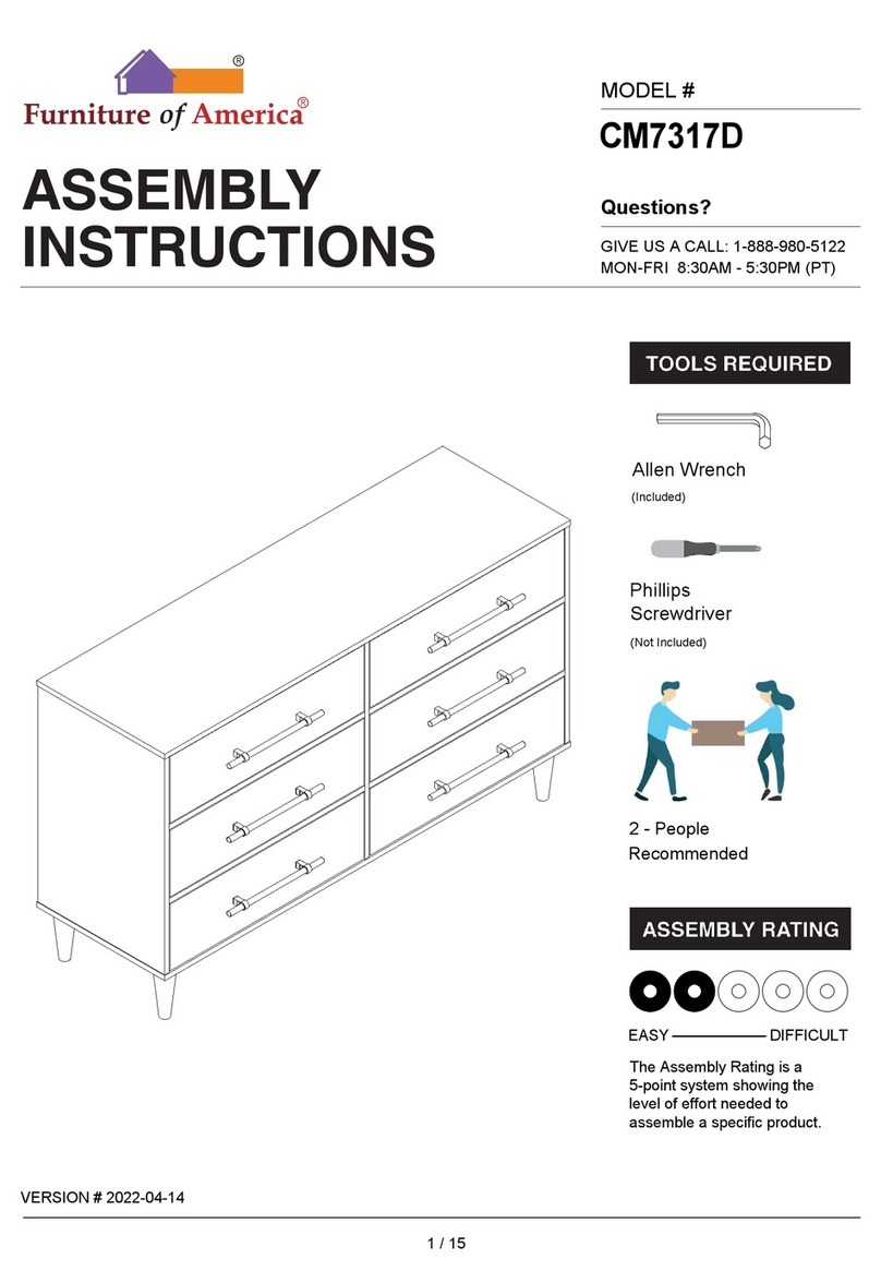 Furniture of America CM7317D Assembly instructions