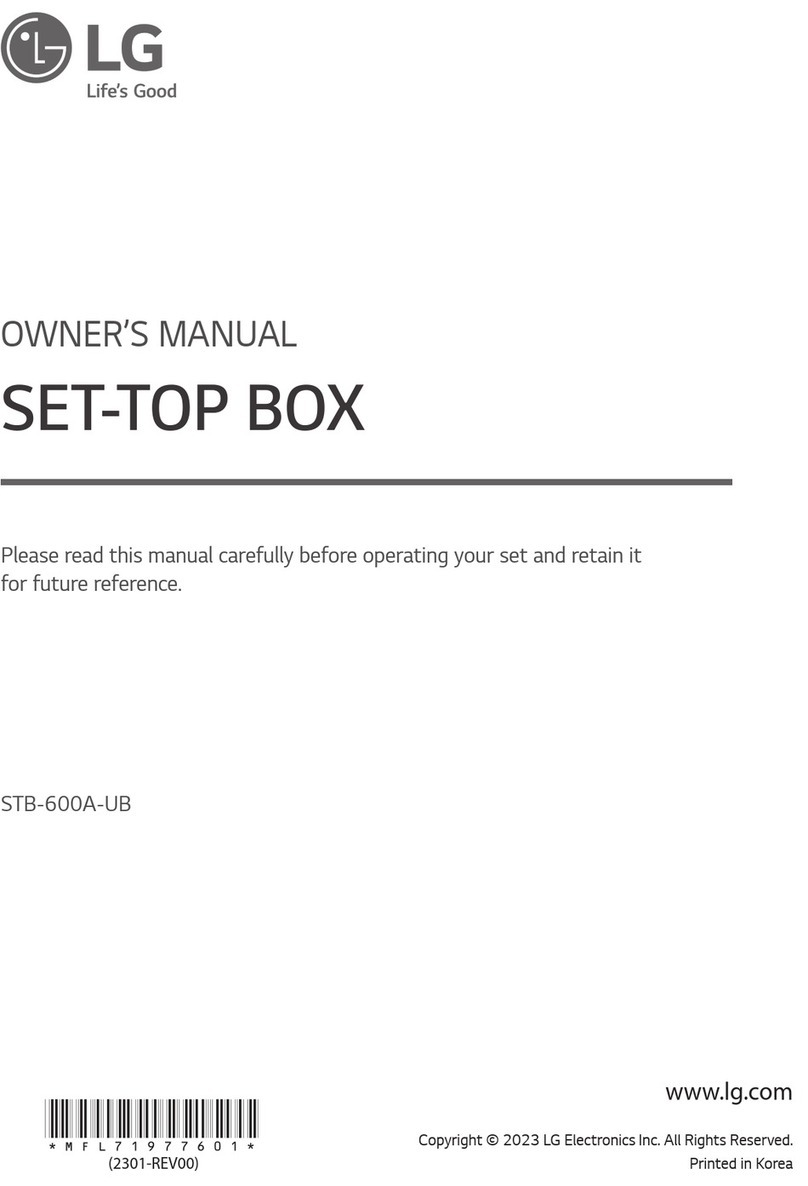 LG STB-600A-UB owner's manual