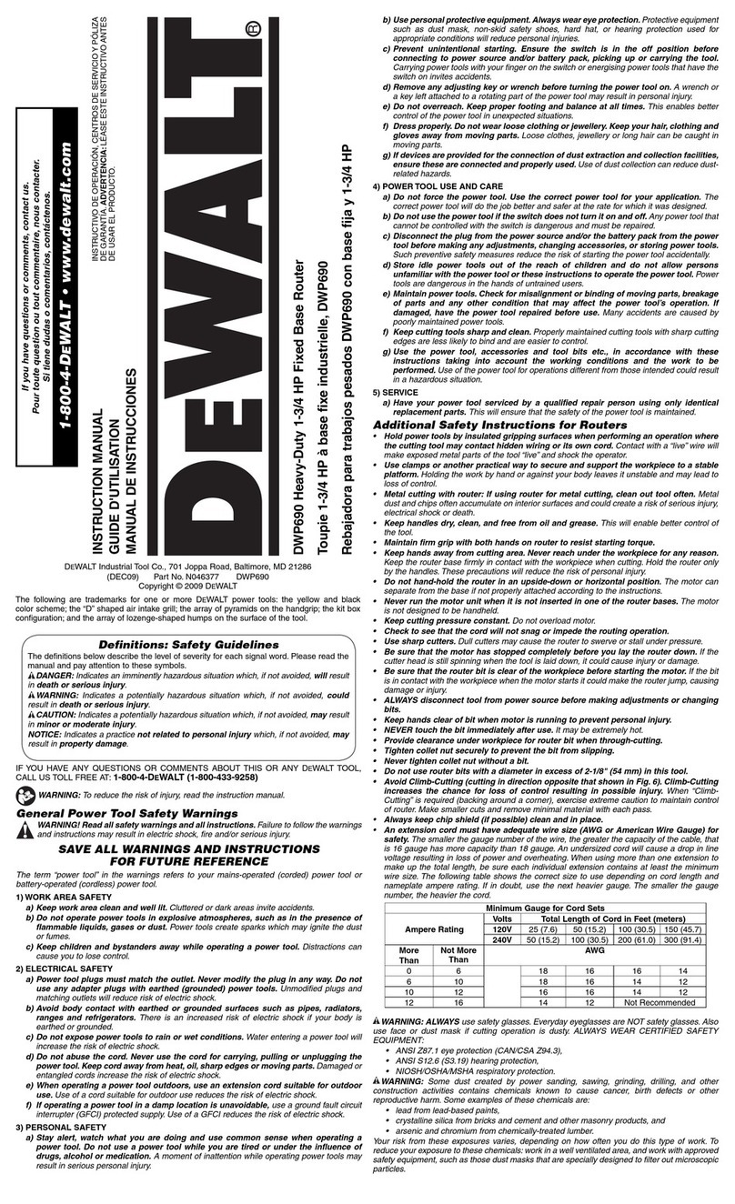 DeWalt DWP690 instruction manual