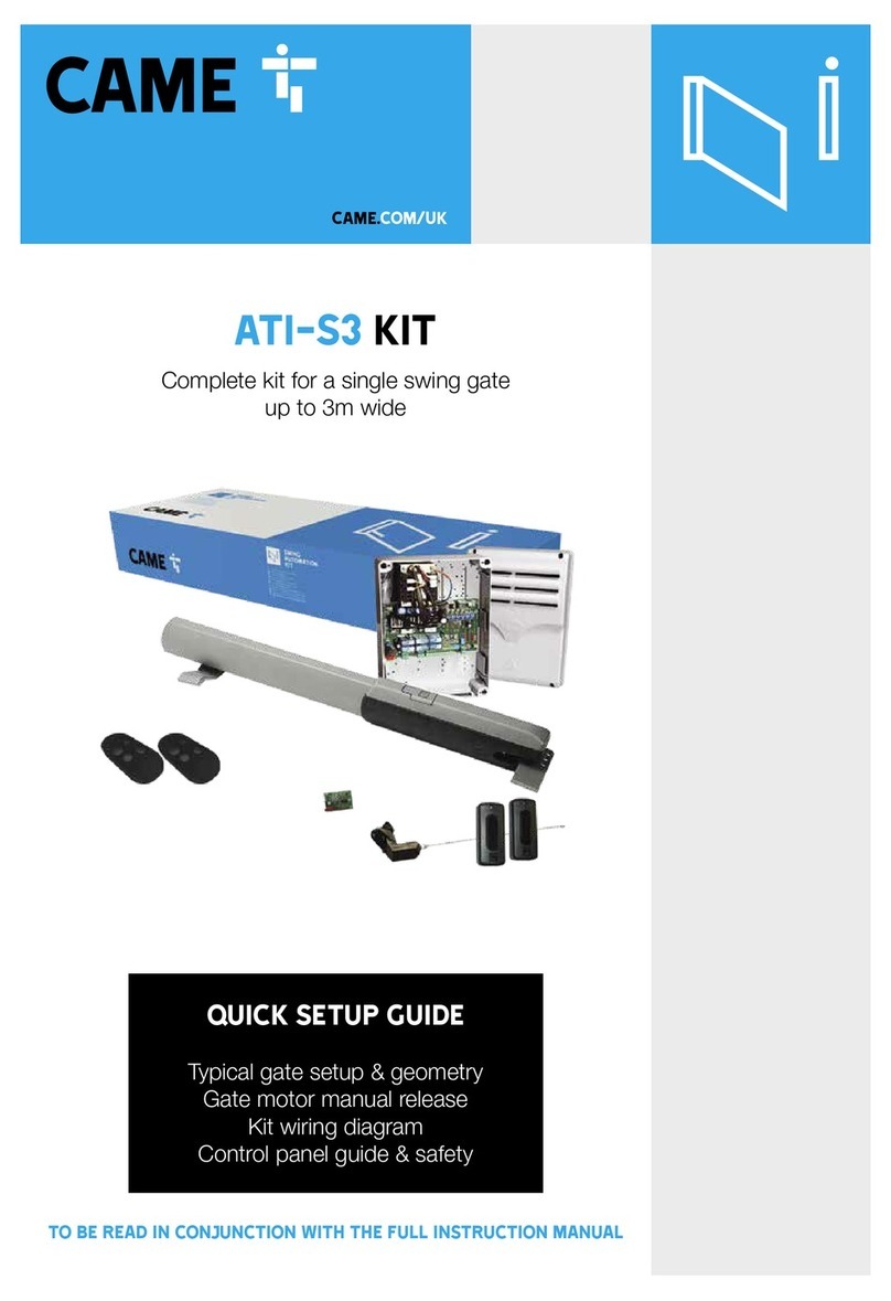 CAME Ati-S3 User manual