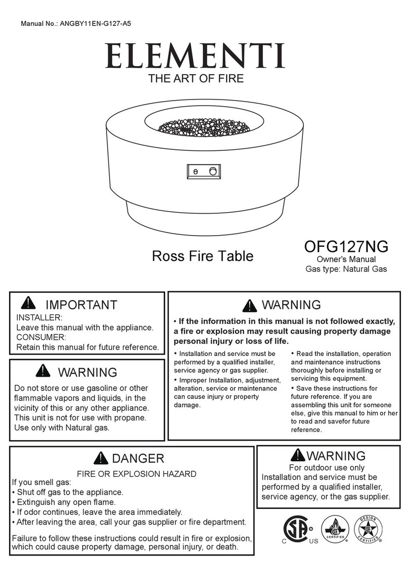 ELEMENTI Ross OFG127NG User manual