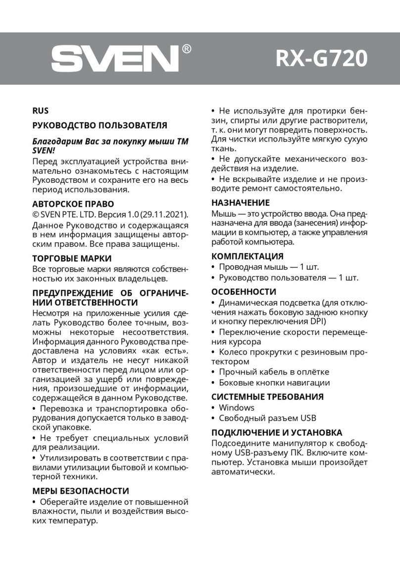 Sven RX-G720 User manual