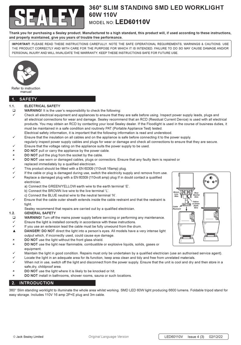 Sealey LED60110V User manual