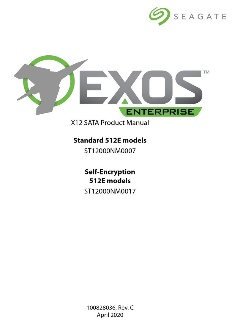 Seagate EXOS ENTERPRISE X12 SATA product manual