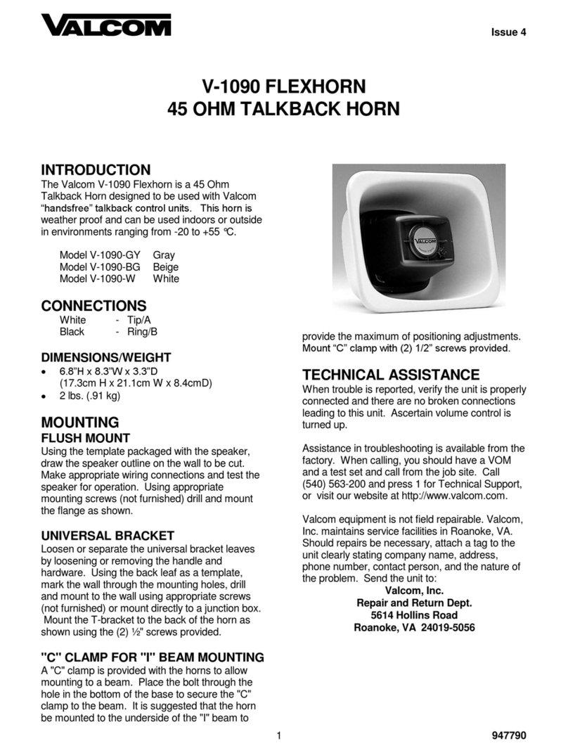 Valcom V-1090- BG User manual