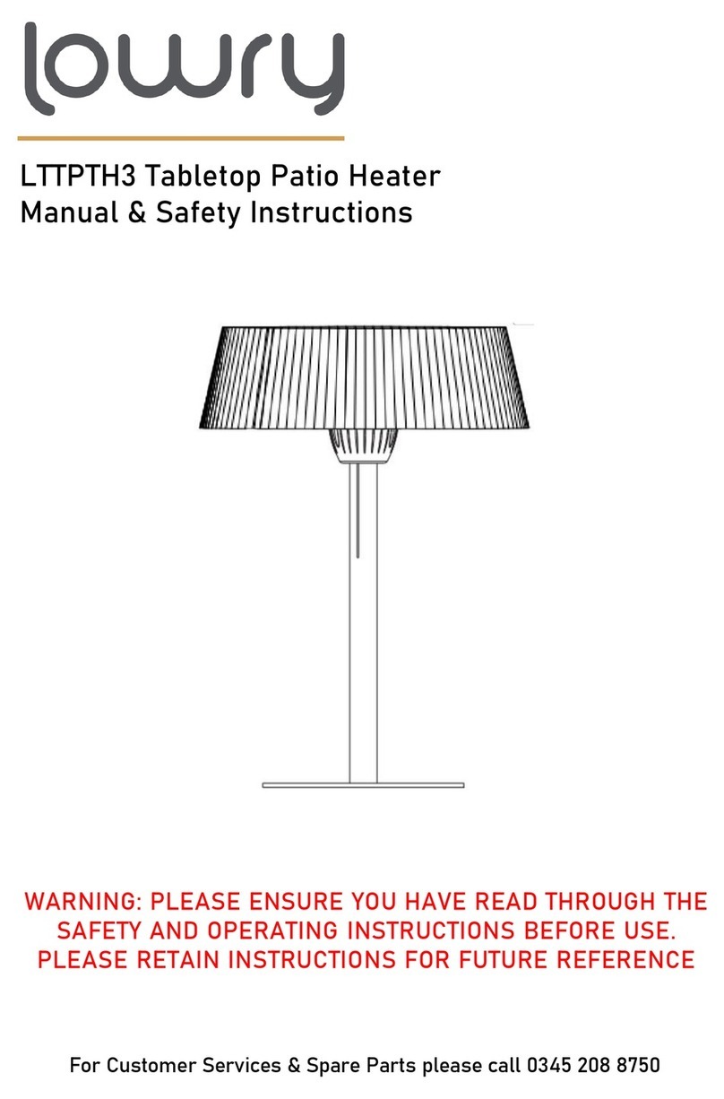 Lowry LTTPTH3 MANUAL & SAFETY INSTRUCTIONS