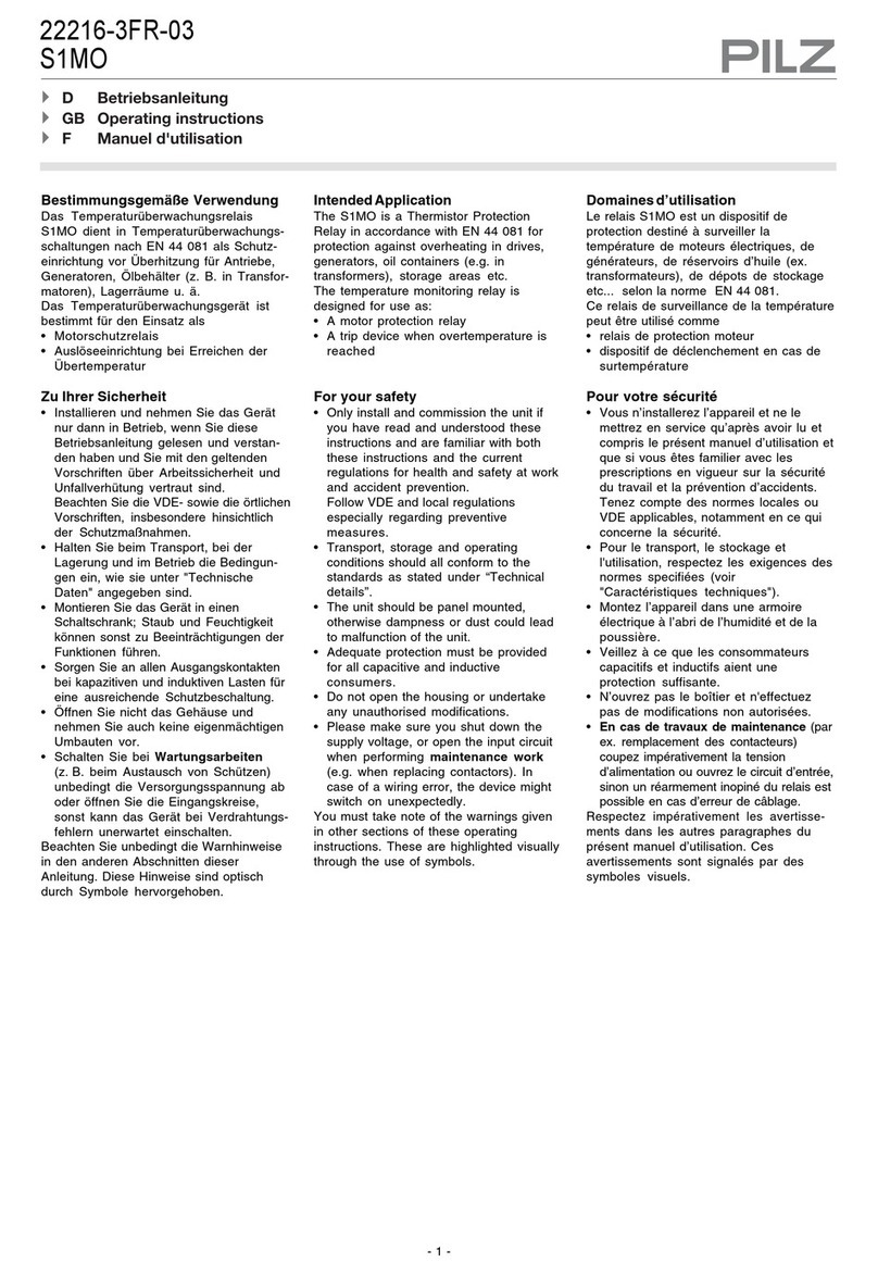 Pilz S1MO User manual