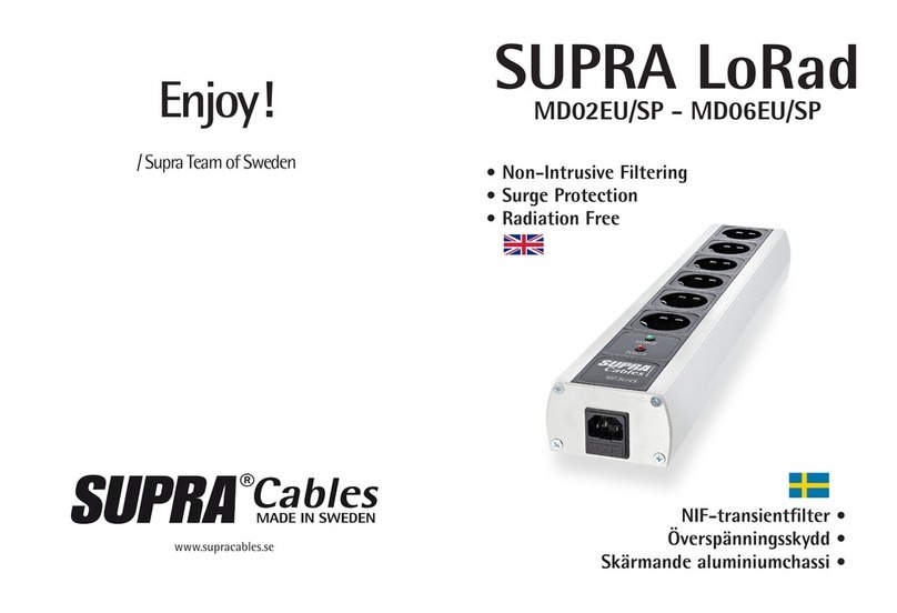 Supra LoRad MD06EU/SP User manual