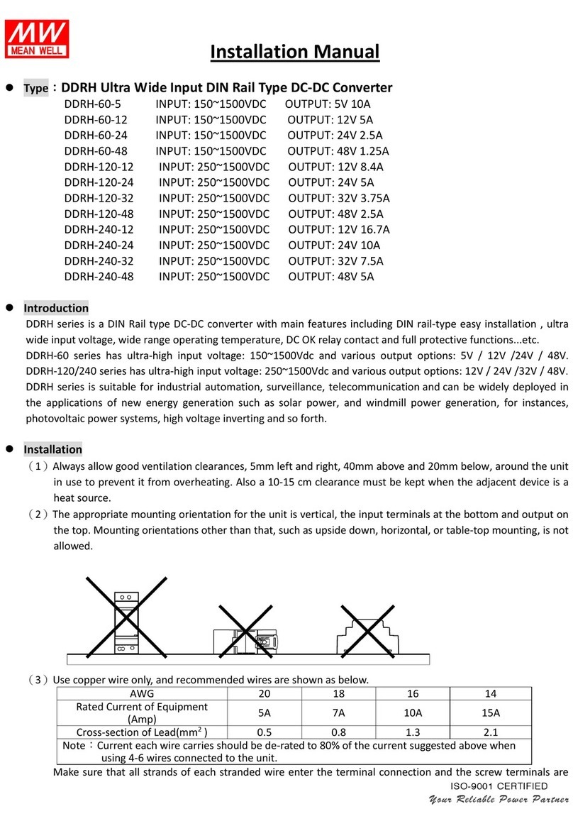 Meanwell DDRH-120-12 Installation