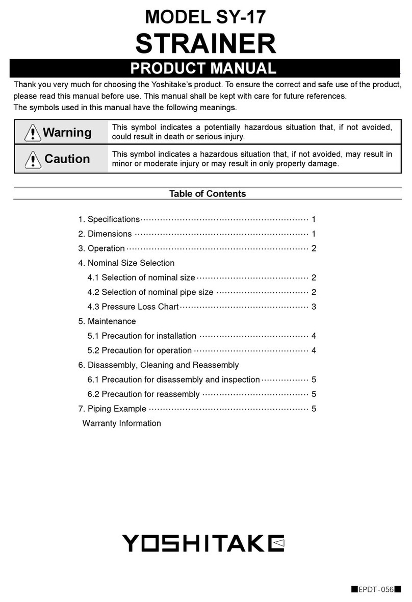 Yoshitake SY-17 product manual