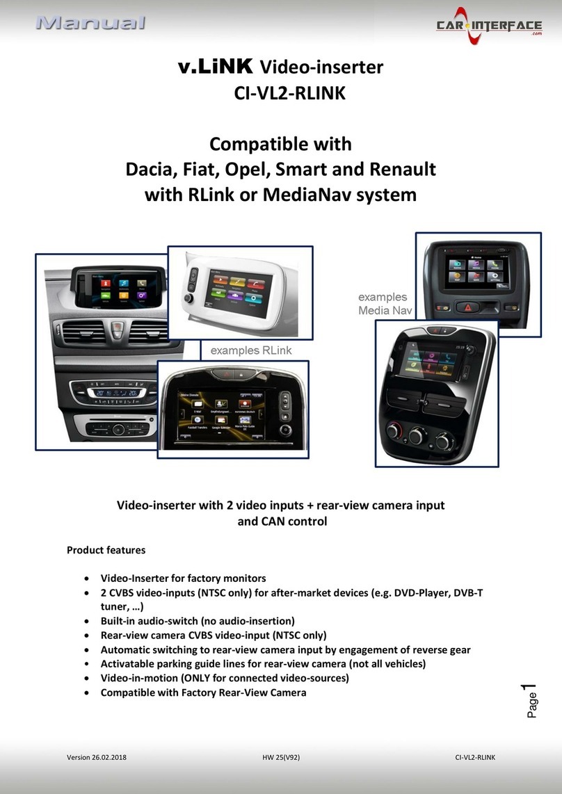 Car-Interface.com CI-VL2-RLINK manual