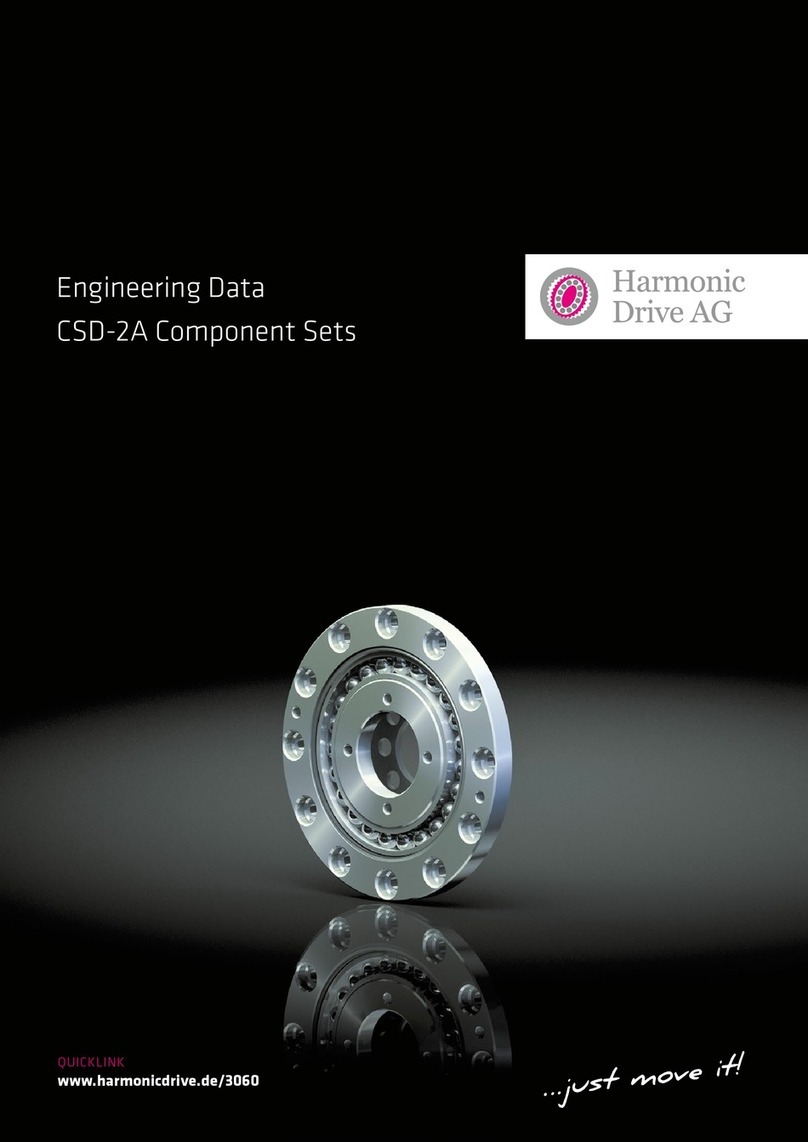 Harmonic Drive CSD-2A Component Sets Dimension Guide