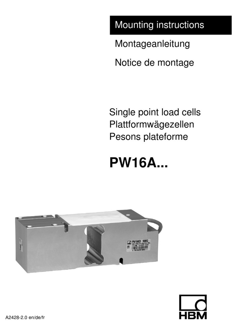 HBM PW16A Series Mounting instructions