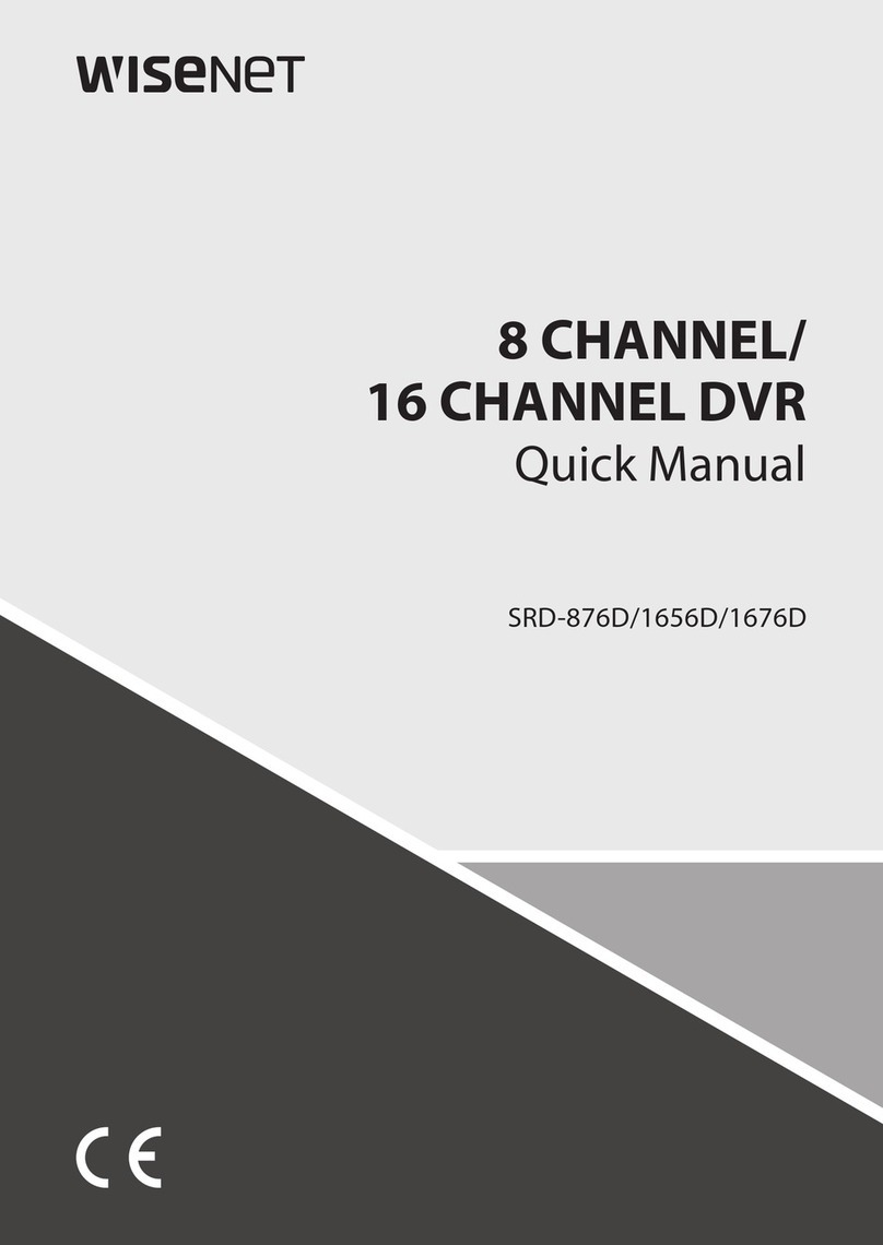 Wisenet SRD-1656D Installation guide