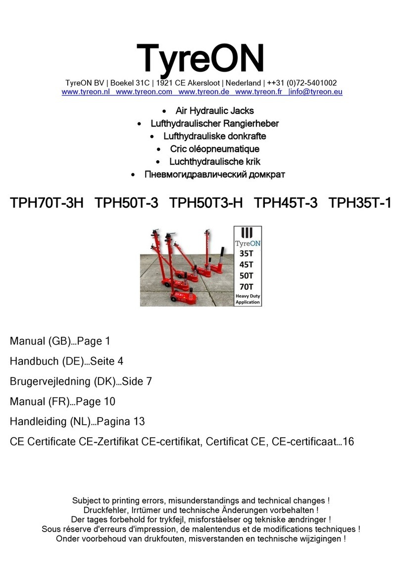TyreON TPH70T-3H manual
