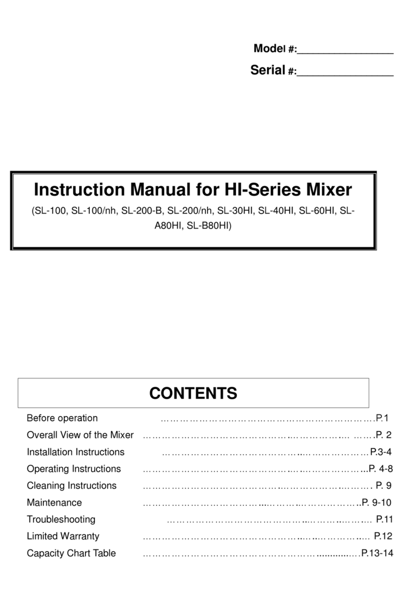 Sheang Lien HI Series instruction manual
