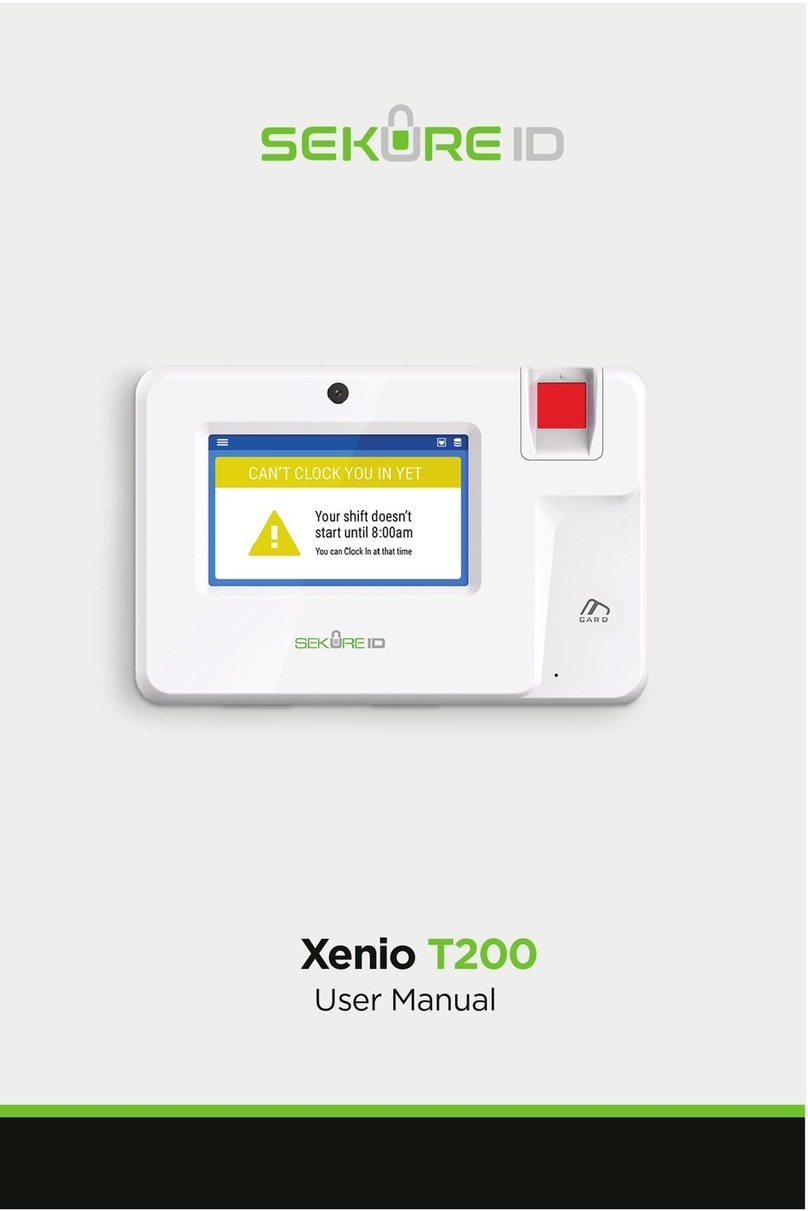 SekureID Xenio T200 user manual