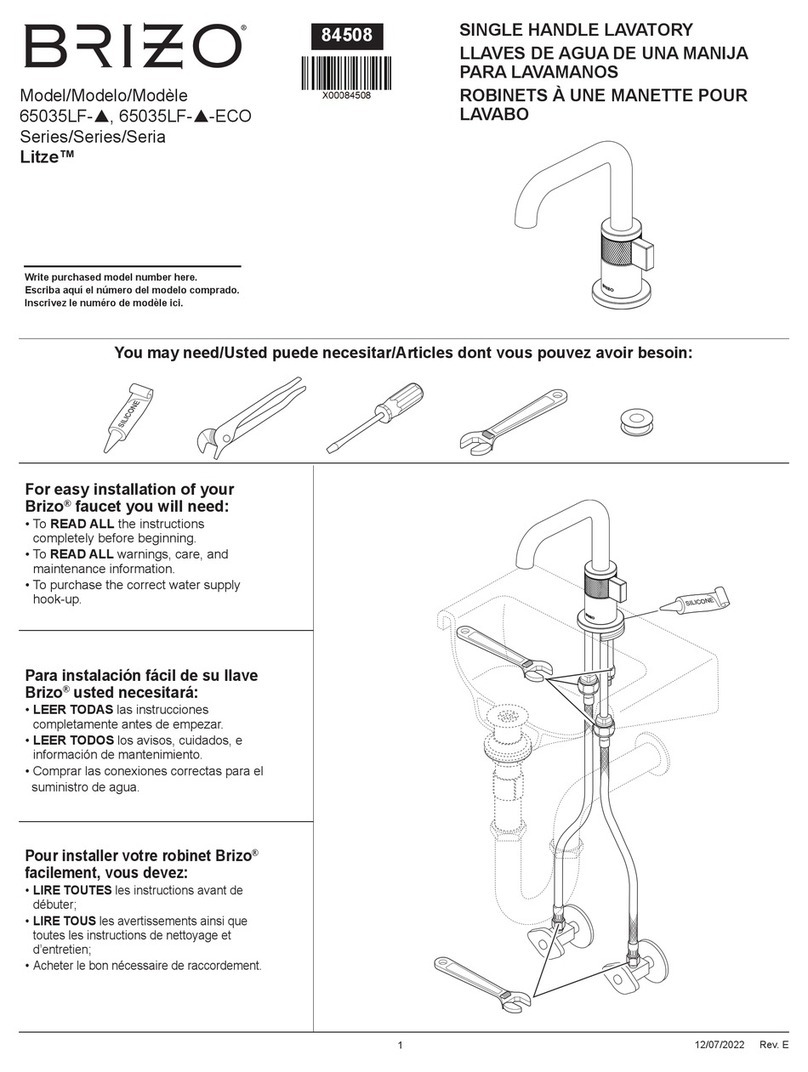 Brizo Litze 65035LF-PC manual